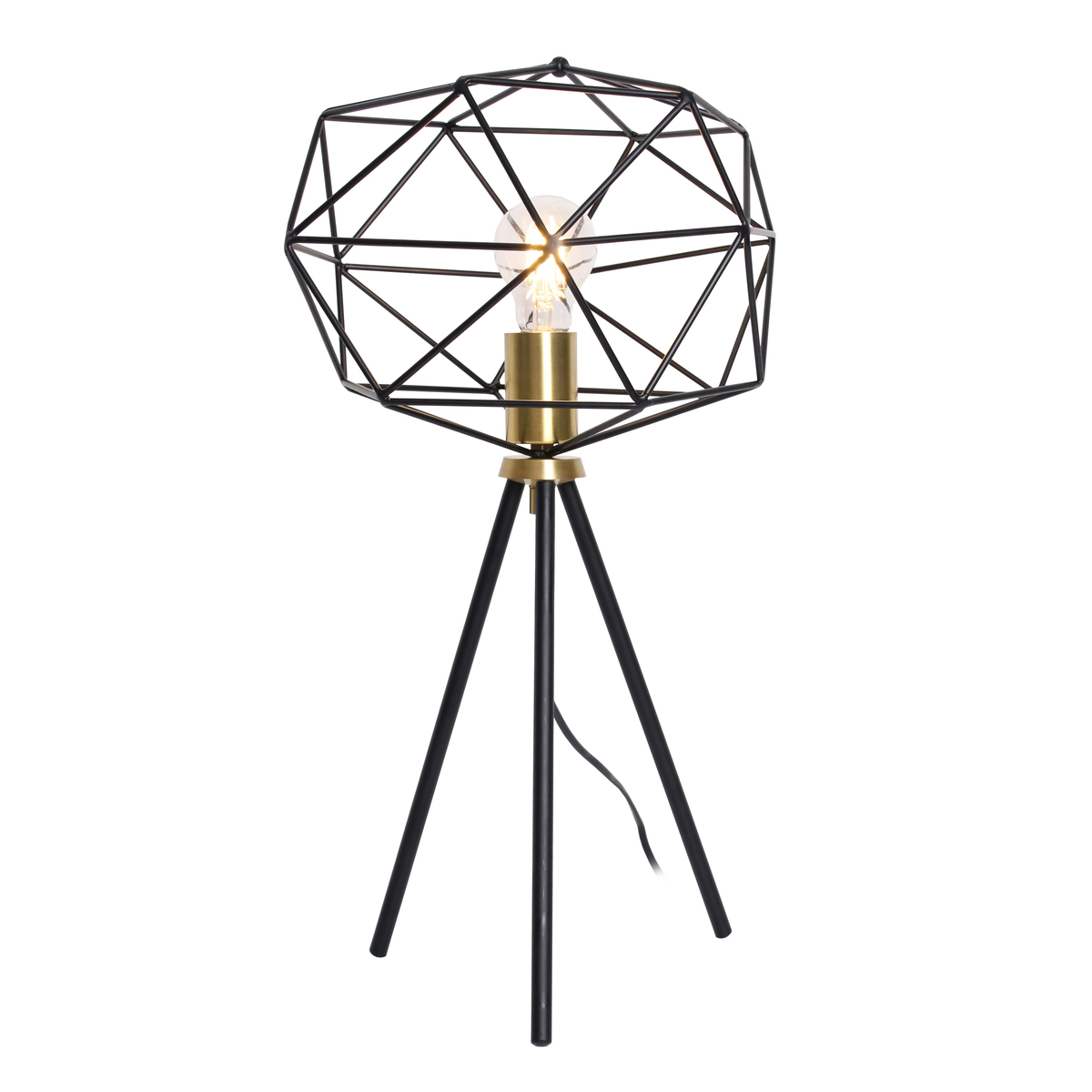 Lampe en métal noir (photo) Lampe en métal noir