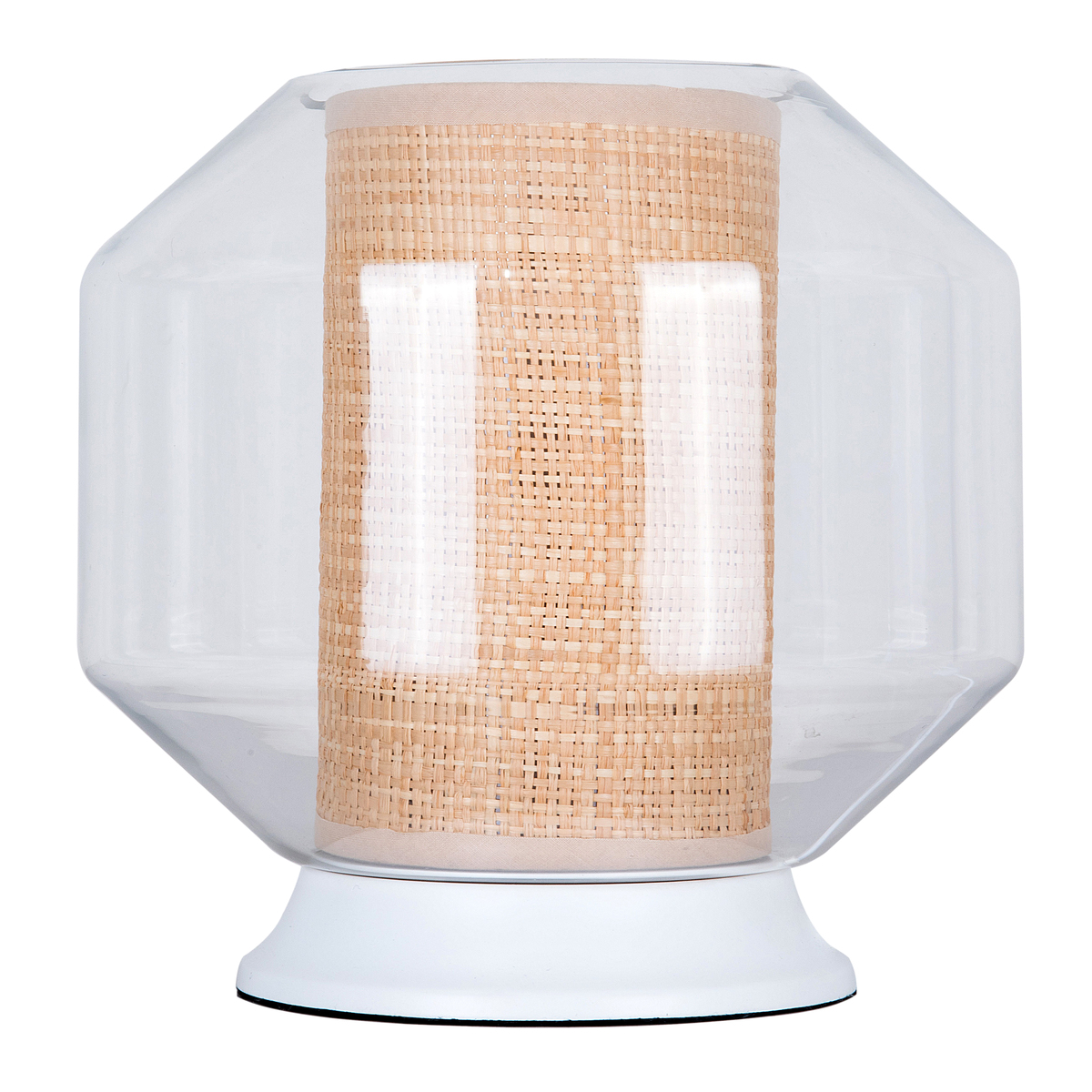 Lampe en verre naturel Lampe en verre naturel