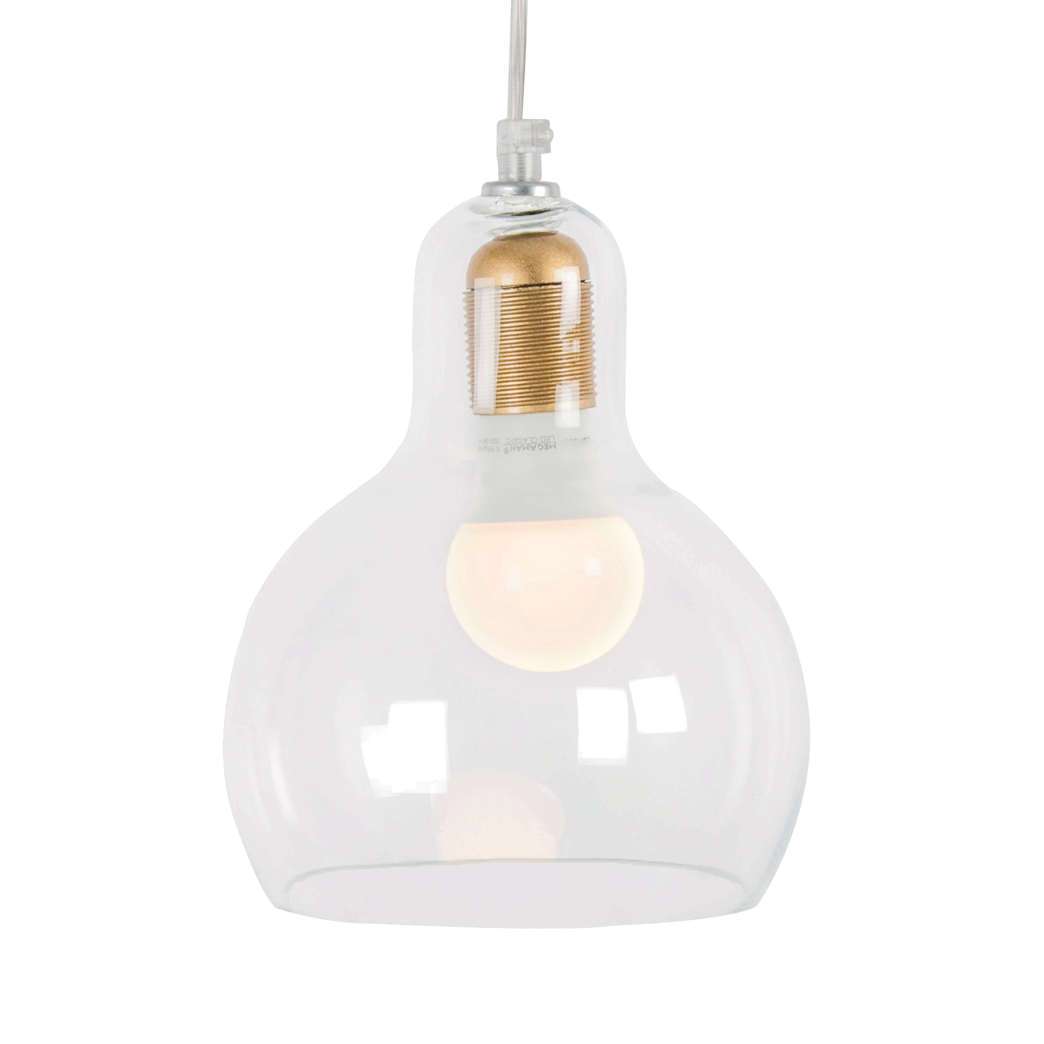 Suspension en verre transparent Suspension en verre transparent