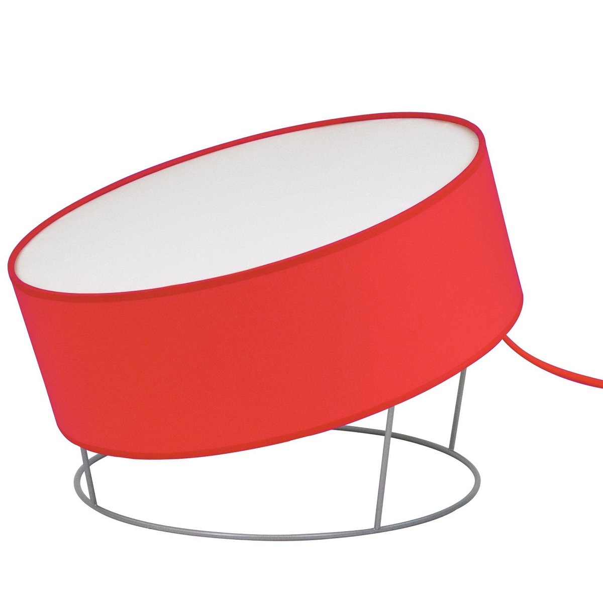 Lampe de sol en tissu orange Lampe de sol en tissu orange