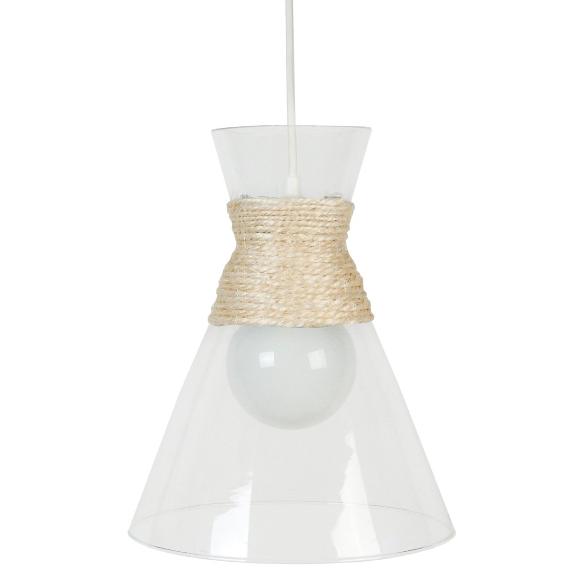 Suspension en verre transparent Suspension en verre transparent