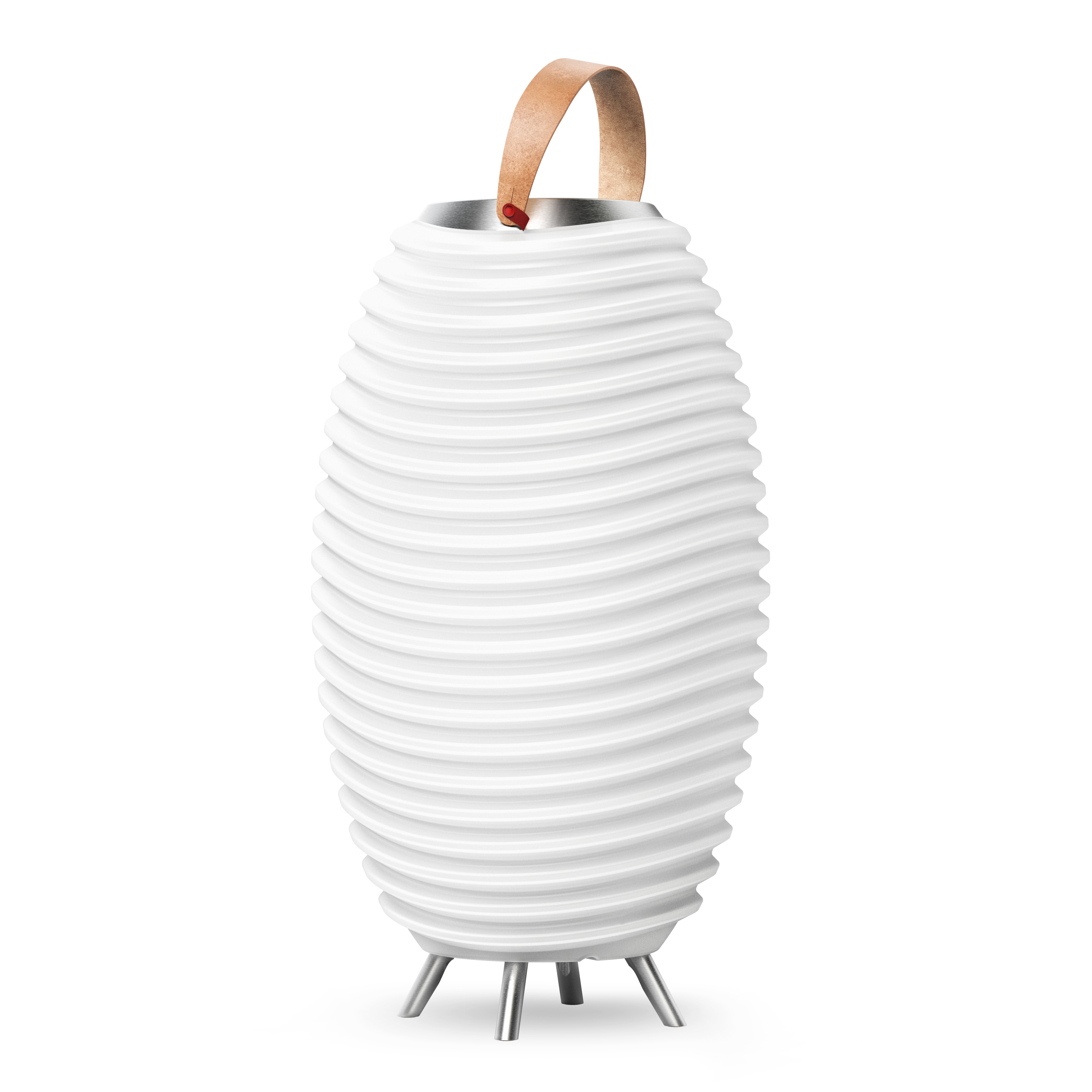Seau lumineux en pvc blanc (photo) Seau lumineux en pvc blanc