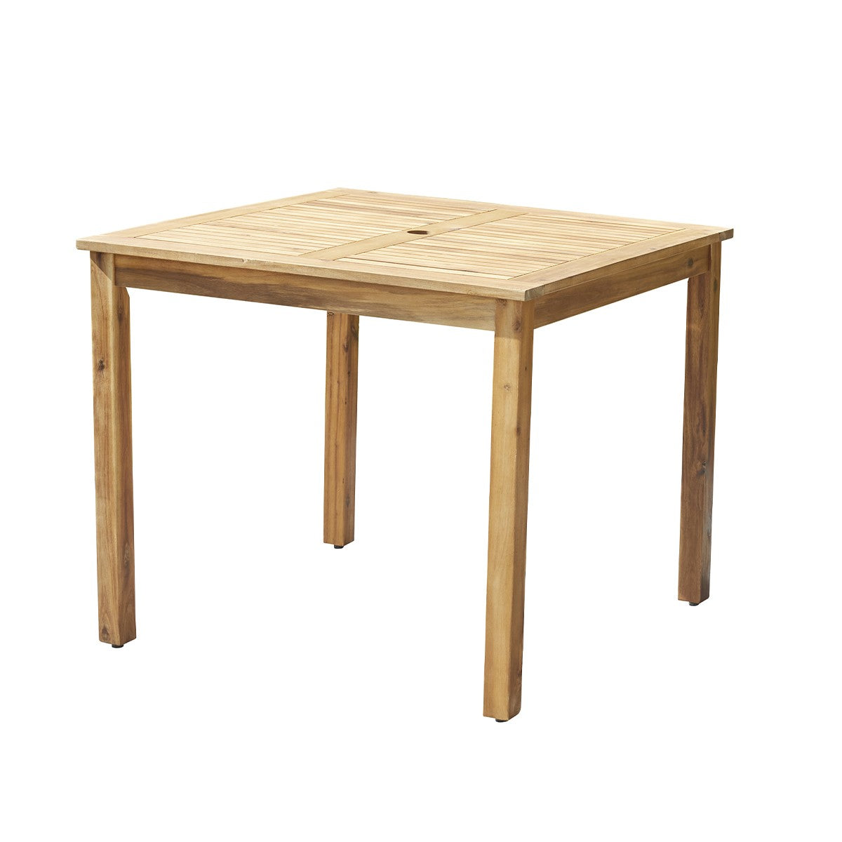 Table de jardin carrée en acacia 4 personnes