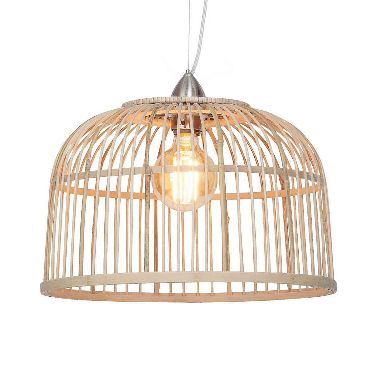 Suspension en bambou beige Suspension en bambou beige