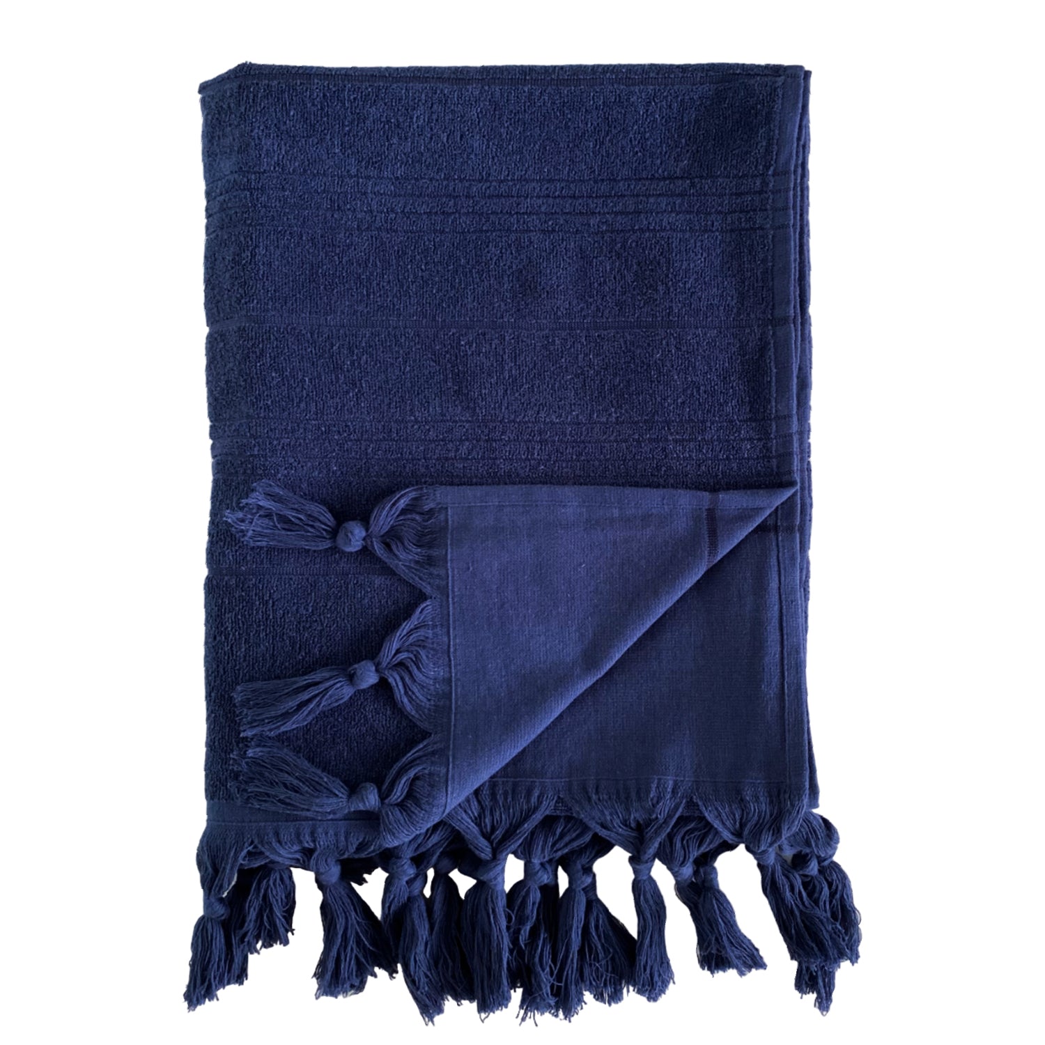Fouta Hammam éponge bouclette bleu marine 150 x 180 Fouta Hammam éponge bouclette bleu marine 150 x 180