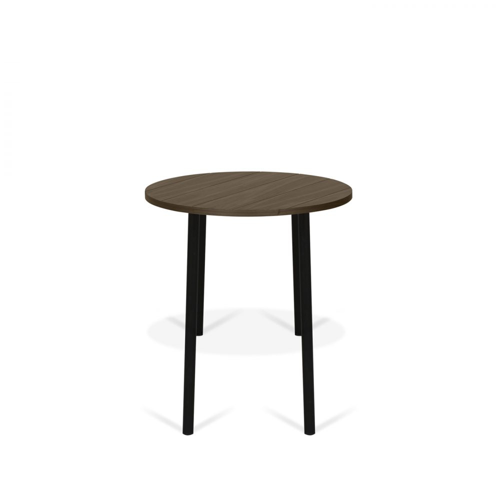 Table Basse effet bois Noyer et Métal noir Table Basse effet bois Noyer et Métal noir