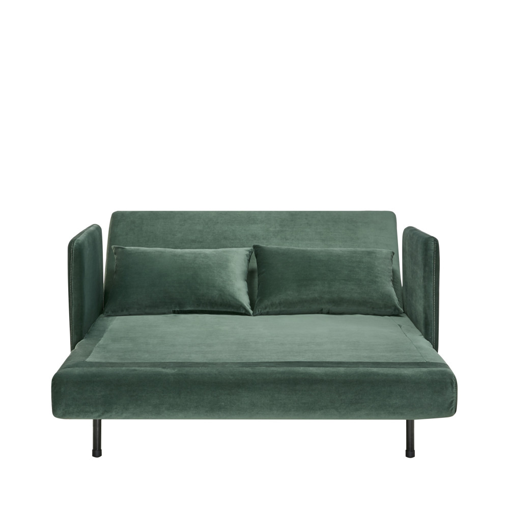 belushi - Canapé relax convertible velours Vert - Vue supplémentaire 2