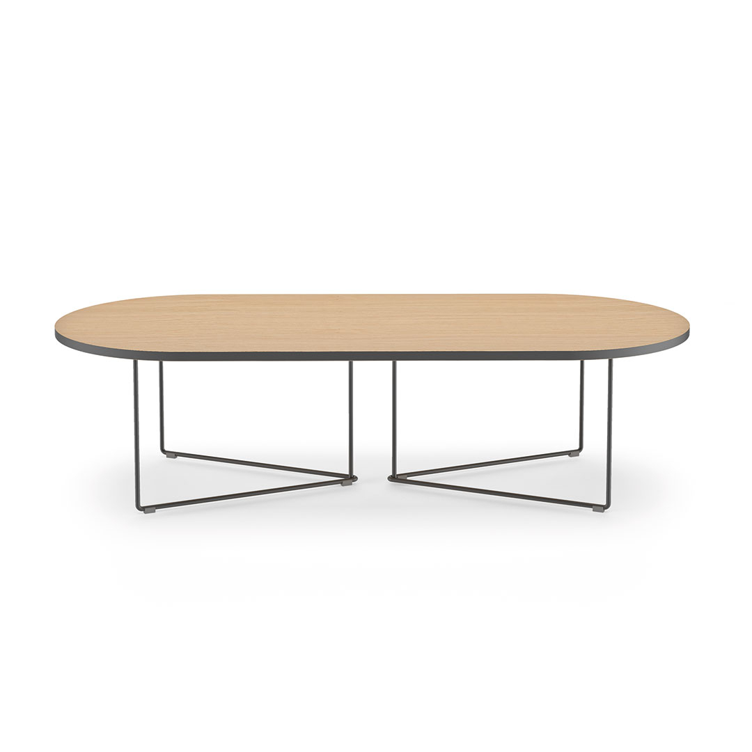 Table Basse effet bois Chêne et Métal noir Table Basse effet bois Chêne et Métal noir