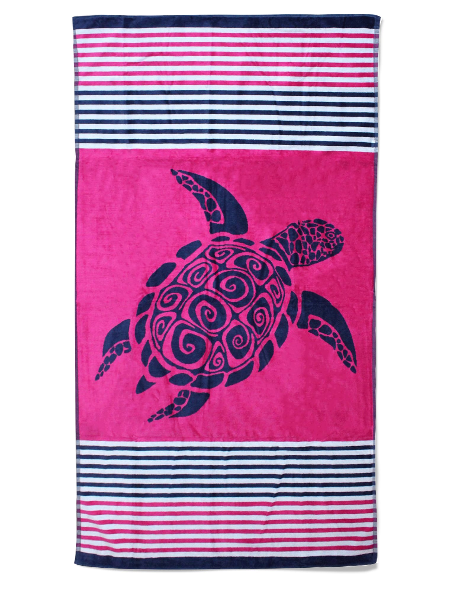 Serviette de plage éponge velours Jacquard Cirali fuchsia 90 x 170 Serviette de plage éponge velours Jacquard Cirali fuchsia 90 x 170