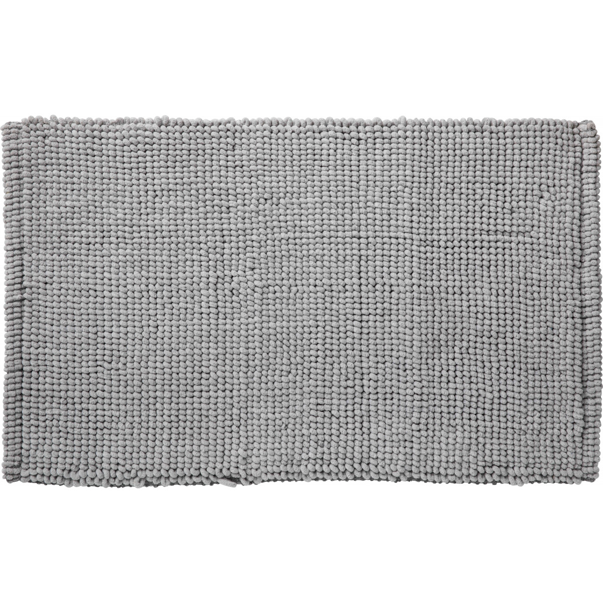 Tapis de bain uni polycoton 50x80cm gris Tapis de bain uni polycoton 50x80cm gris