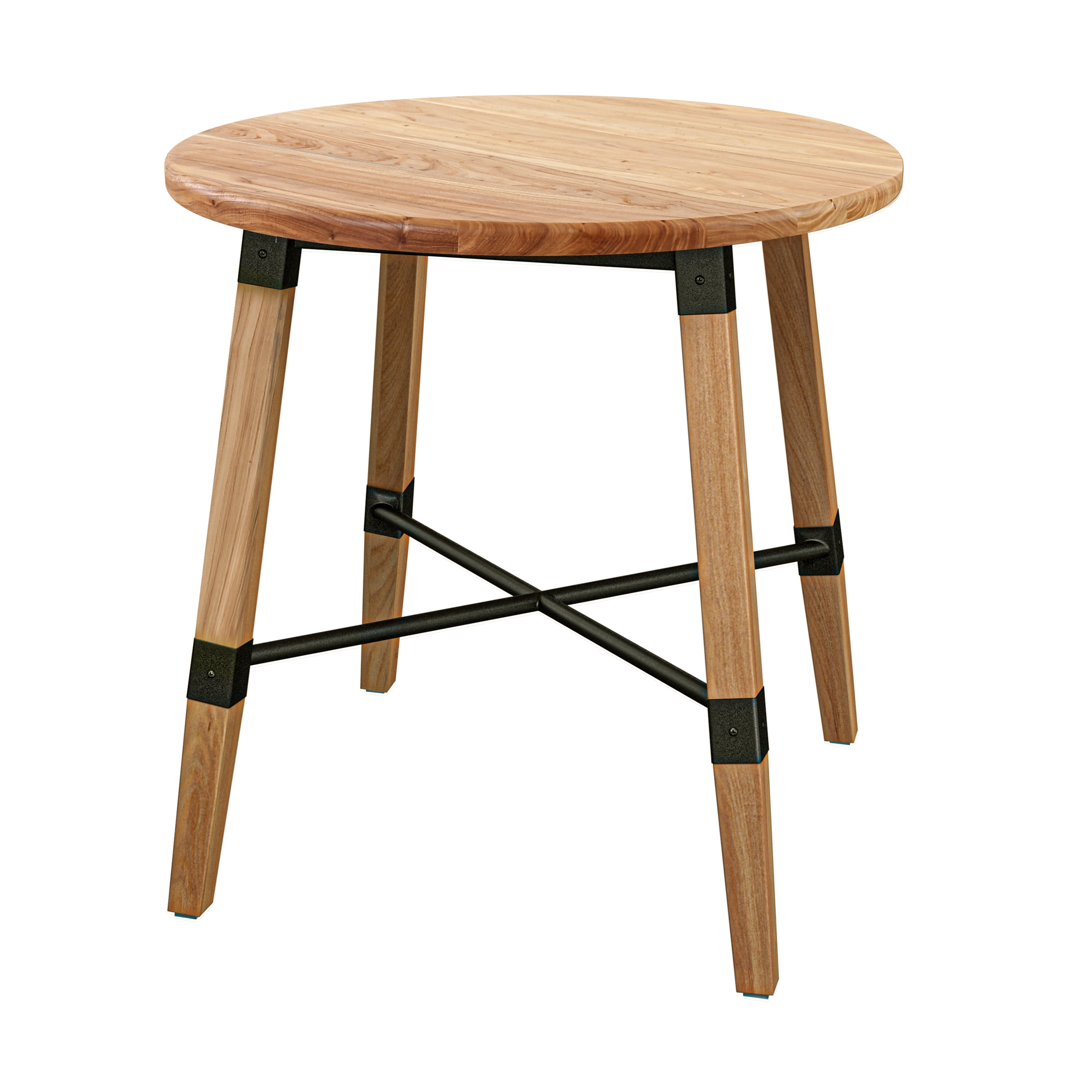 Table ronde en bois de cèdre 2 personnes Table ronde en bois de cèdre 2 personnes
