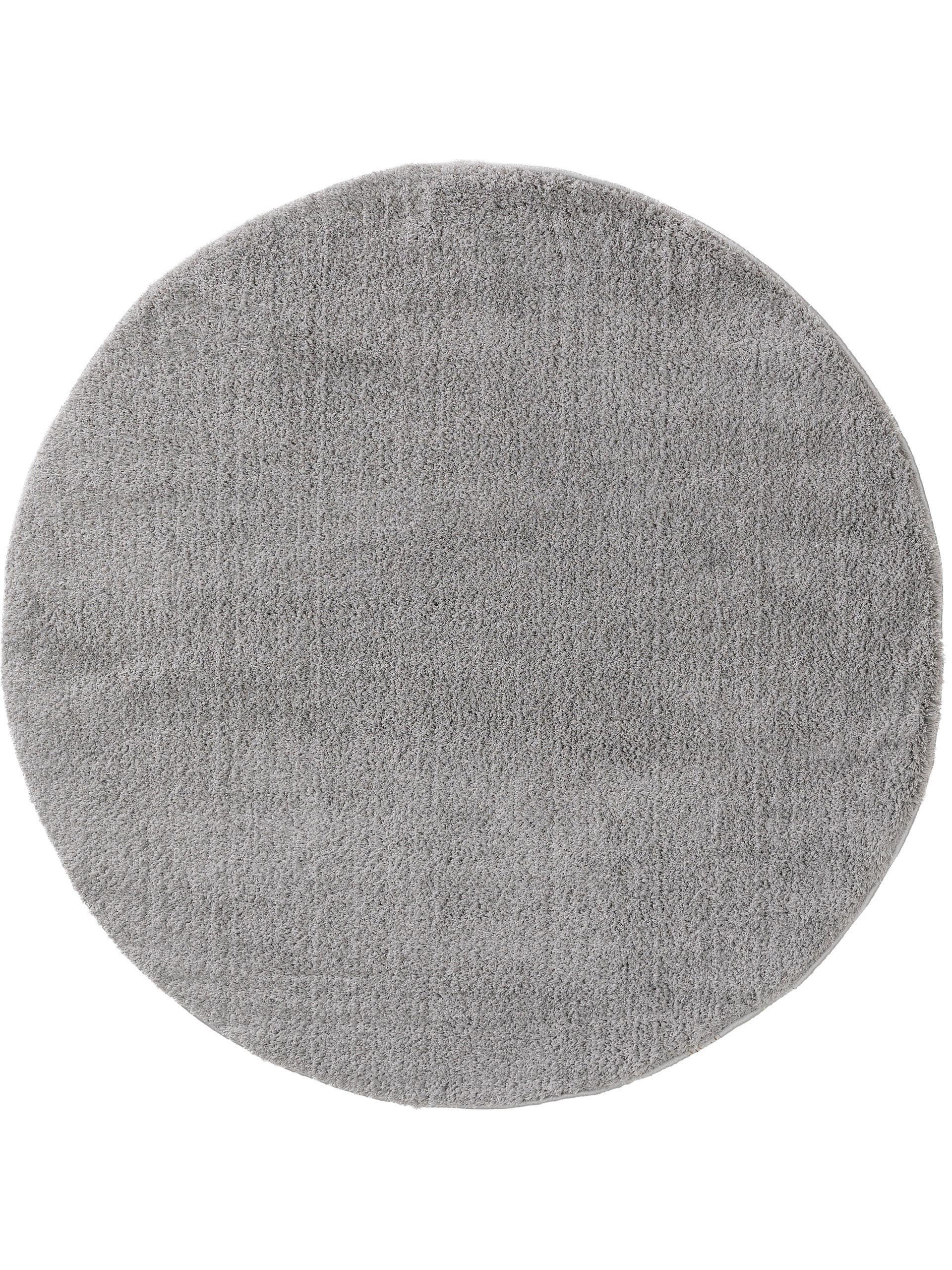Tapis à poils longs rond gris D 120 Tapis à poils longs rond gris D 120