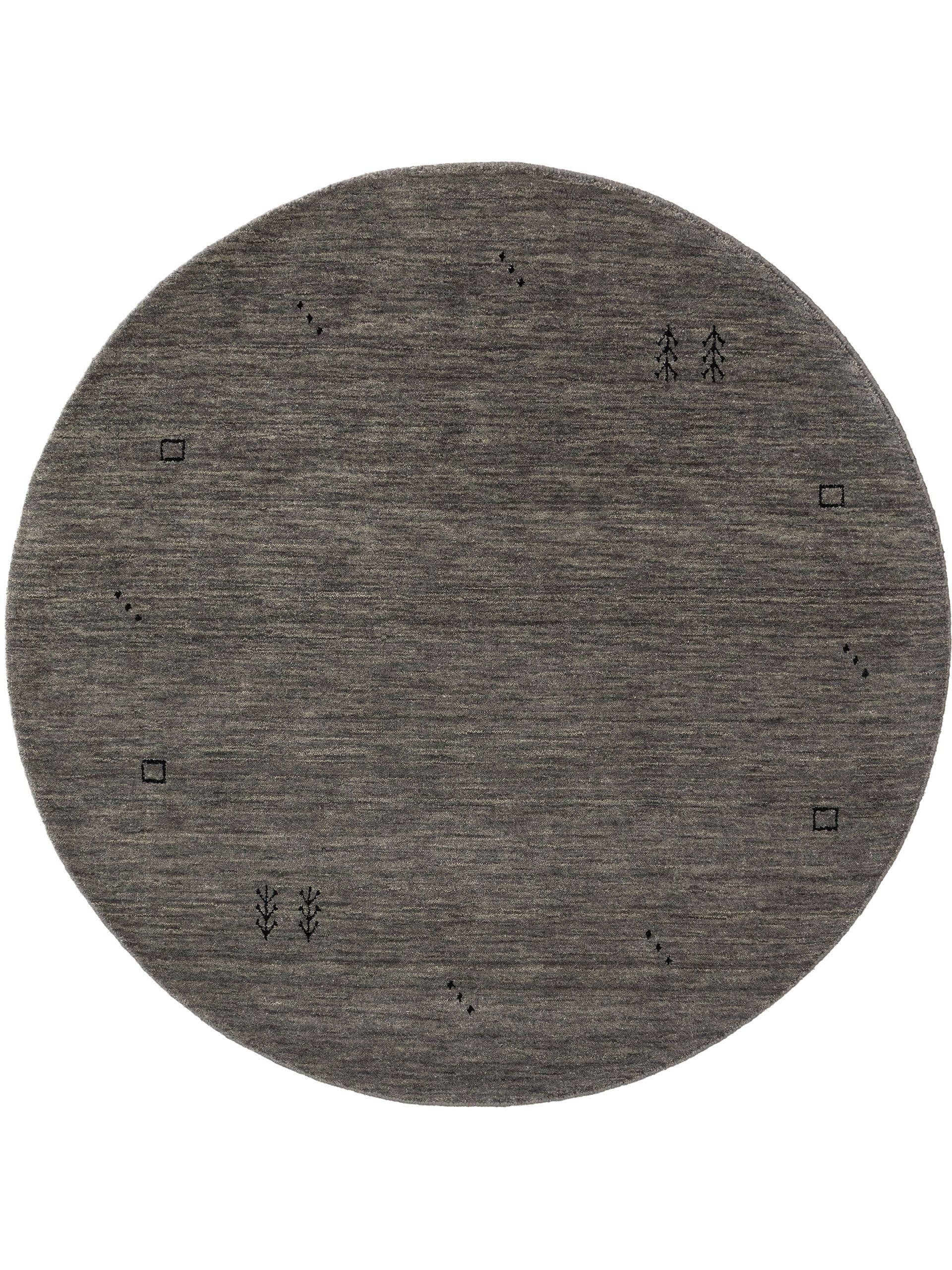 Tapis gabbeh rond gris D 160