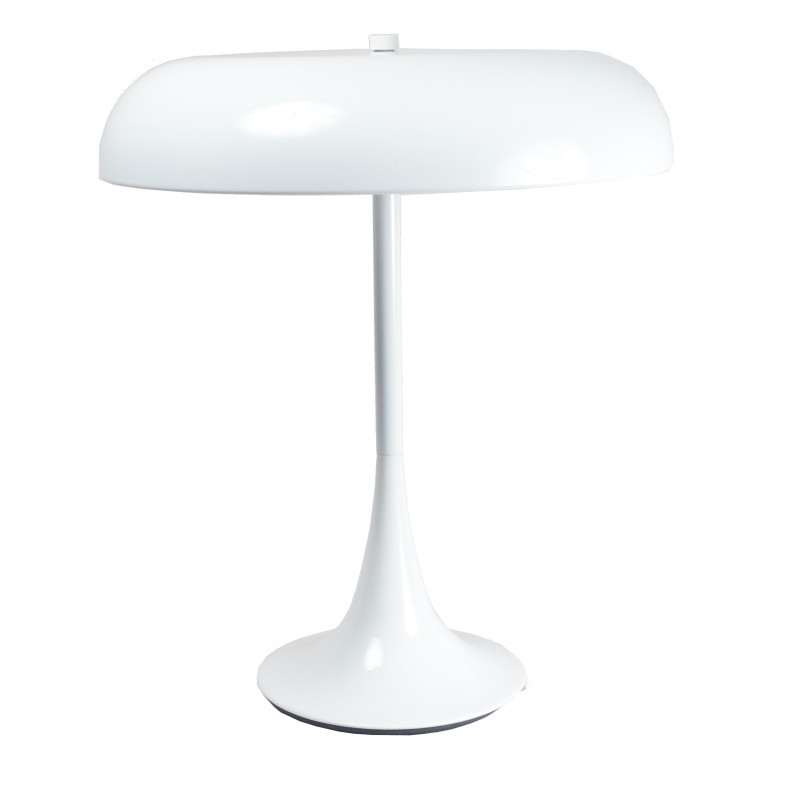 Lampe design en métal blanc