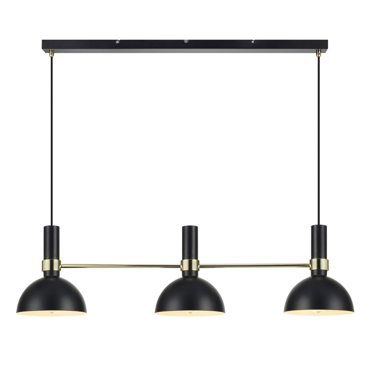 Lustre en métal noir (photo) Lustre en métal noir