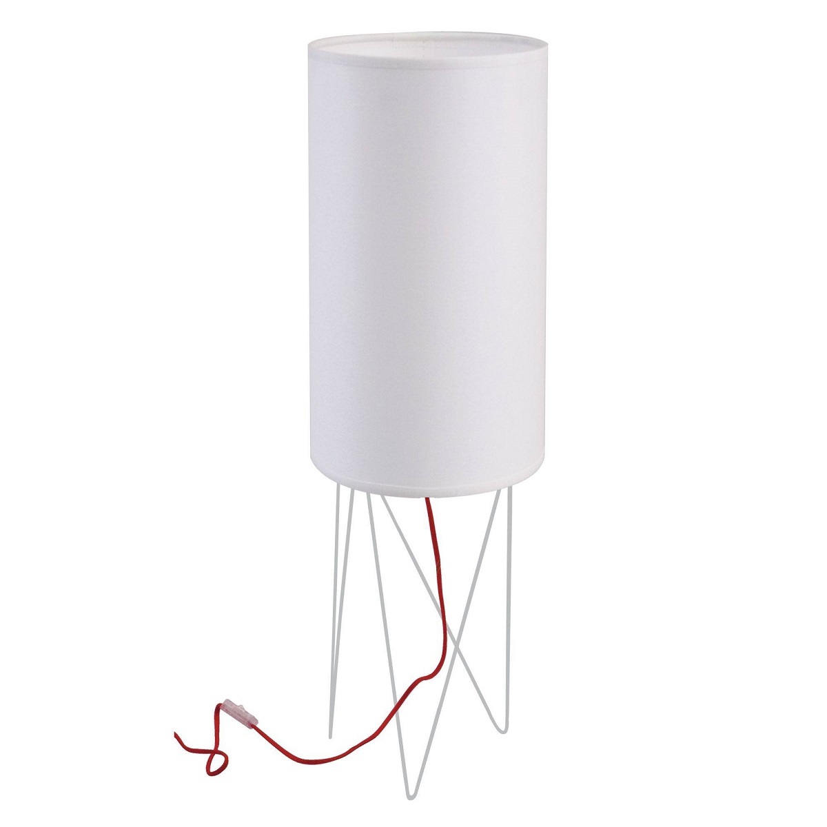 Lampe en métal blanc Lampe en métal blanc