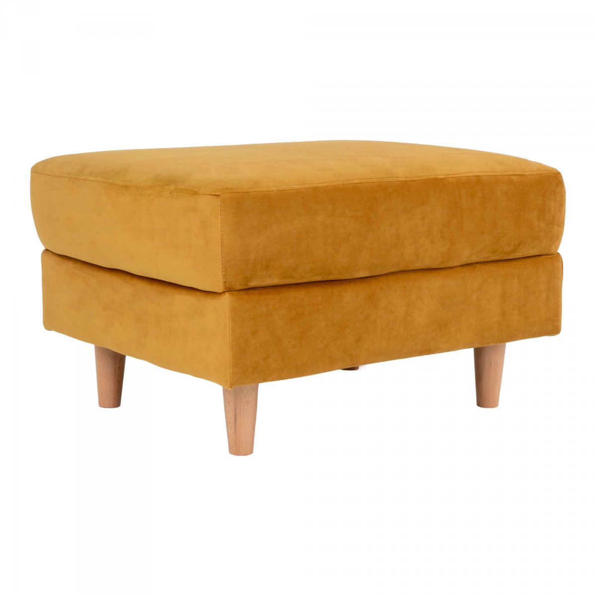 Repose-pieds contemporain en velours