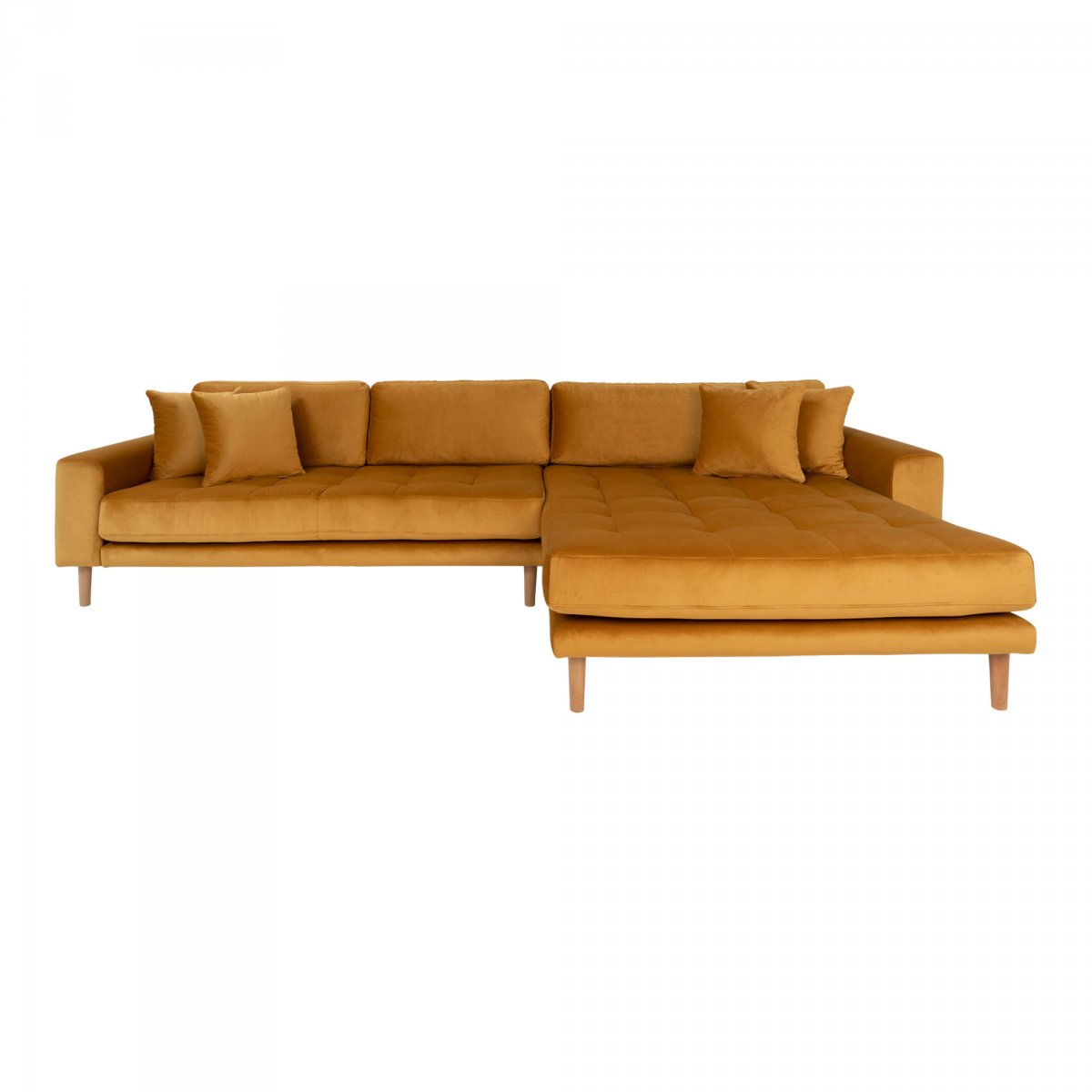 Canapé d'angle 4 places Tissu Design Confort Promotion