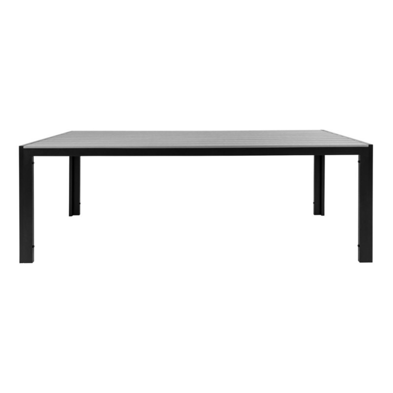 Table de jardin 205x95cm aspect bois
