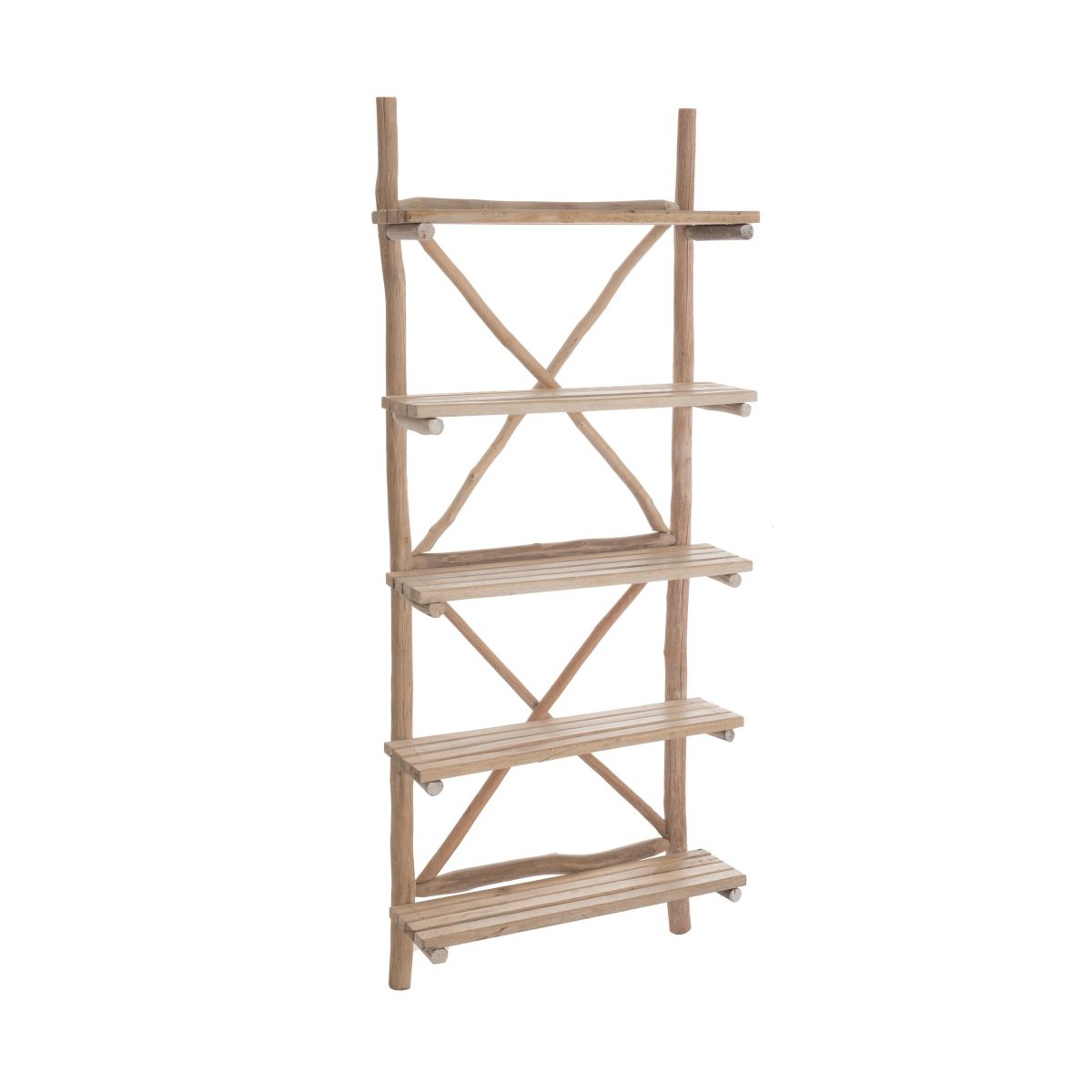 Etagère bohème en bois de chêne