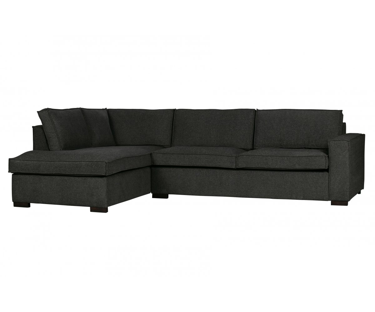 Canapé d'angle gauche en tissu gris Canapé d'angle gauche en tissu gris