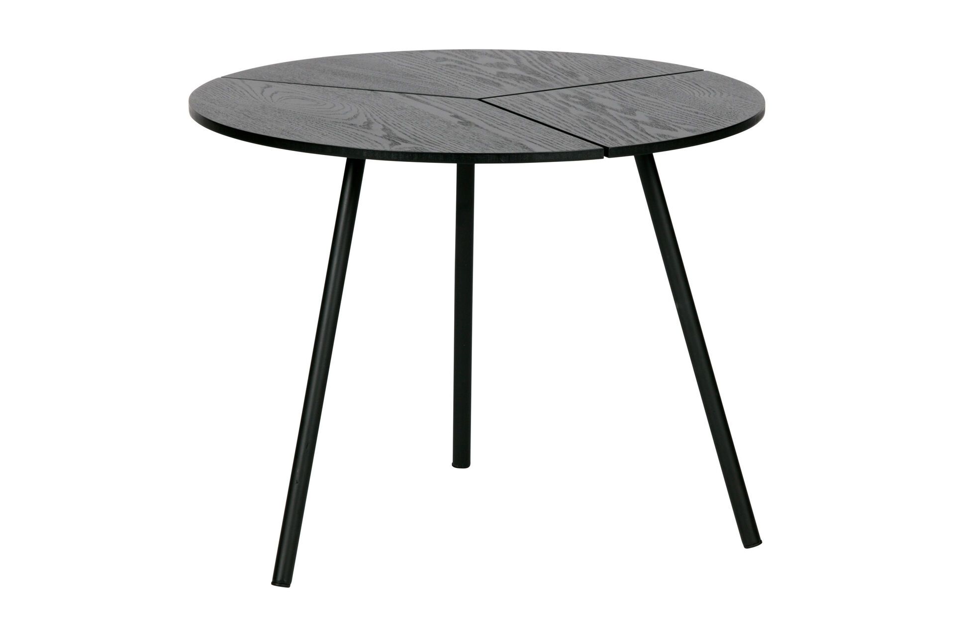 Petite table basse chêne et métal noir 38x48cm