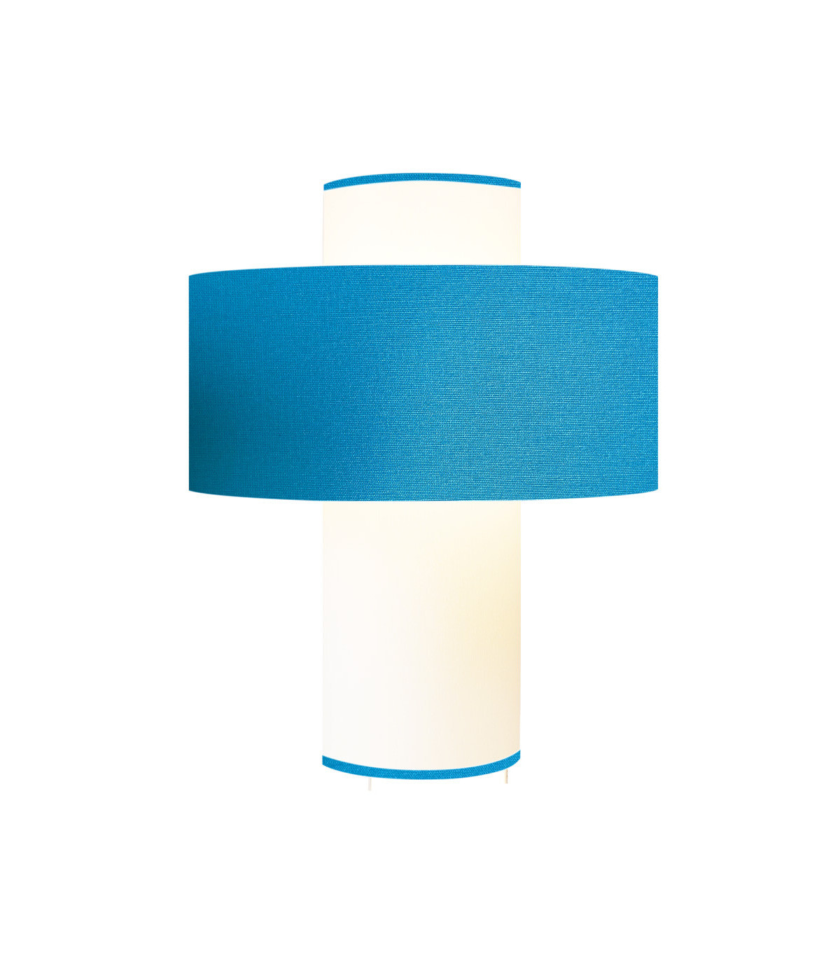 Lampe bleu turquoise D 35 cm