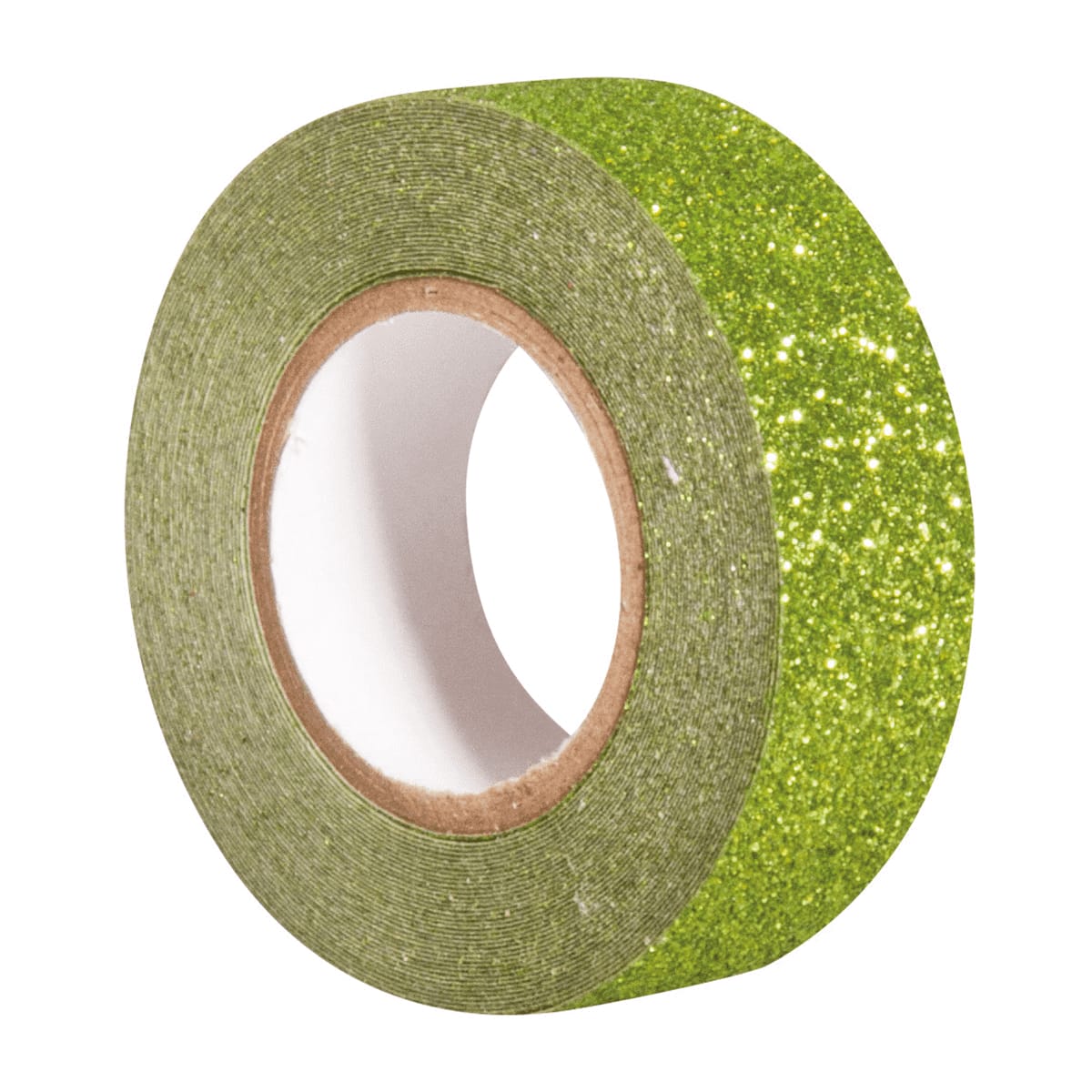 Glitter tape vert 5mx1,5cm