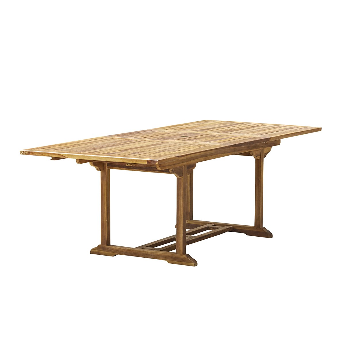 Table de jardin extensible en teck huilé 8/10 places