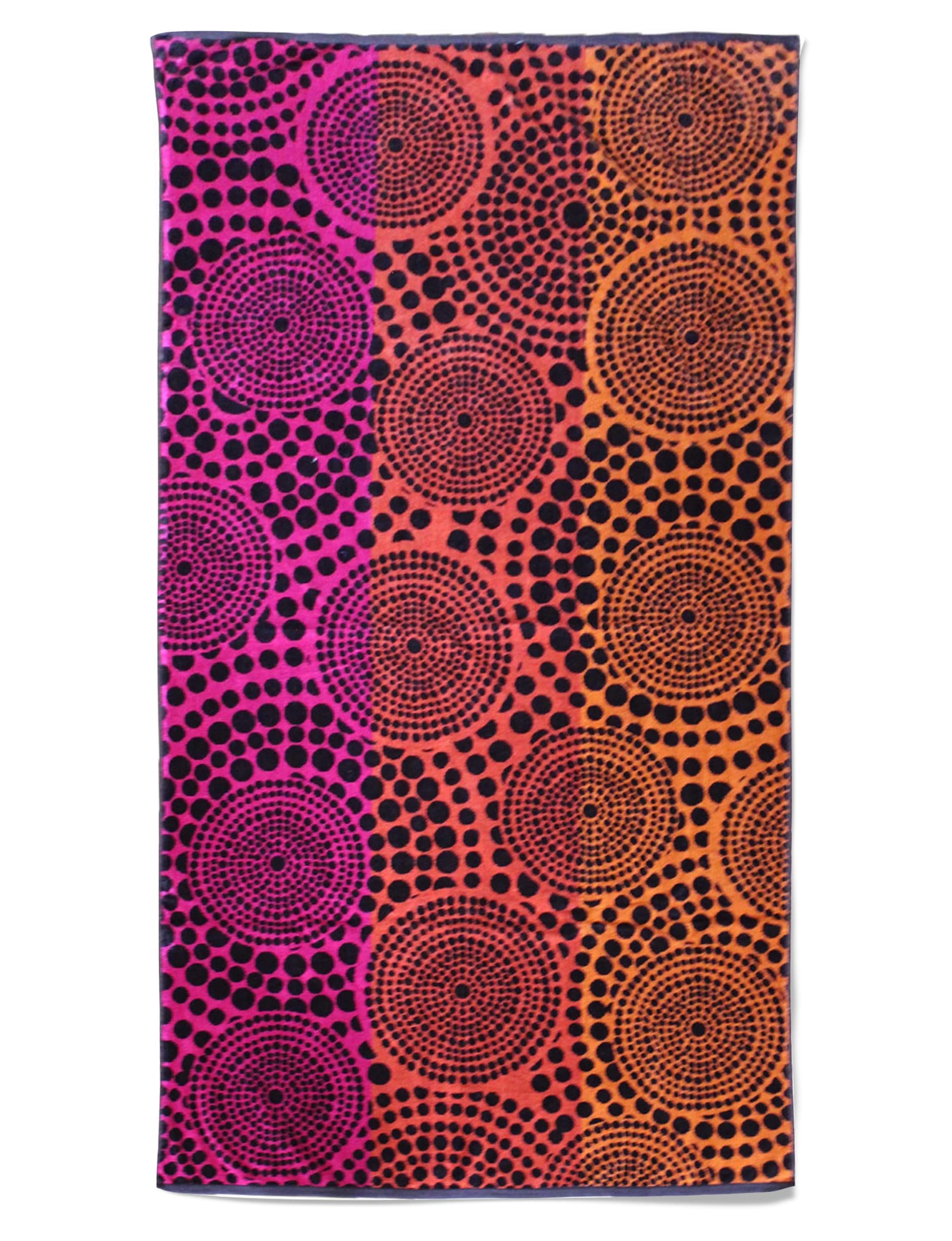 Serviette de plage éponge velours multicolore waxy 90 x 170 Serviette de plage éponge velours multicolore waxy 90 x 170