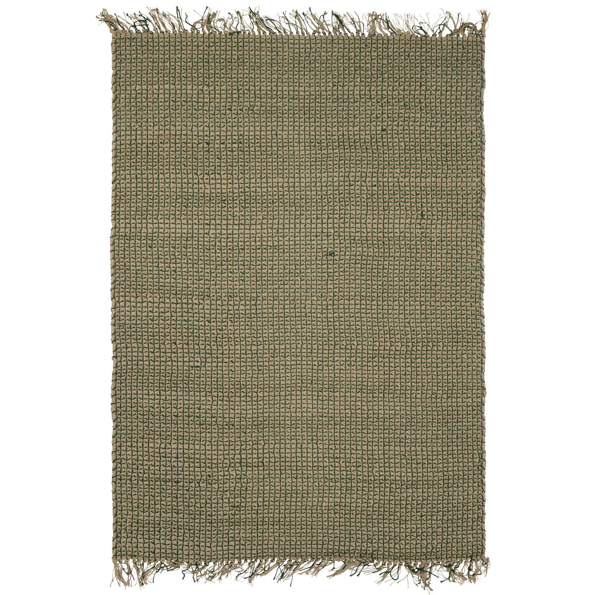 Tapis en jute et coton vert 160x230 Tapis en jute et coton vert 160x230