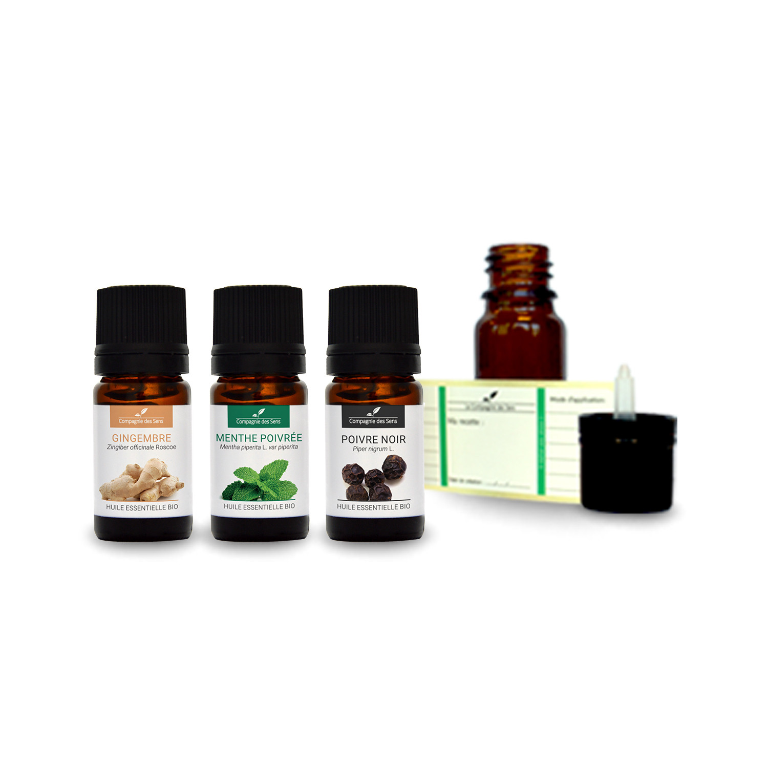 Pack d'huiles essentielles diffusion réveil tonique bio Pack d'huiles essentielles diffusion réveil tonique bio