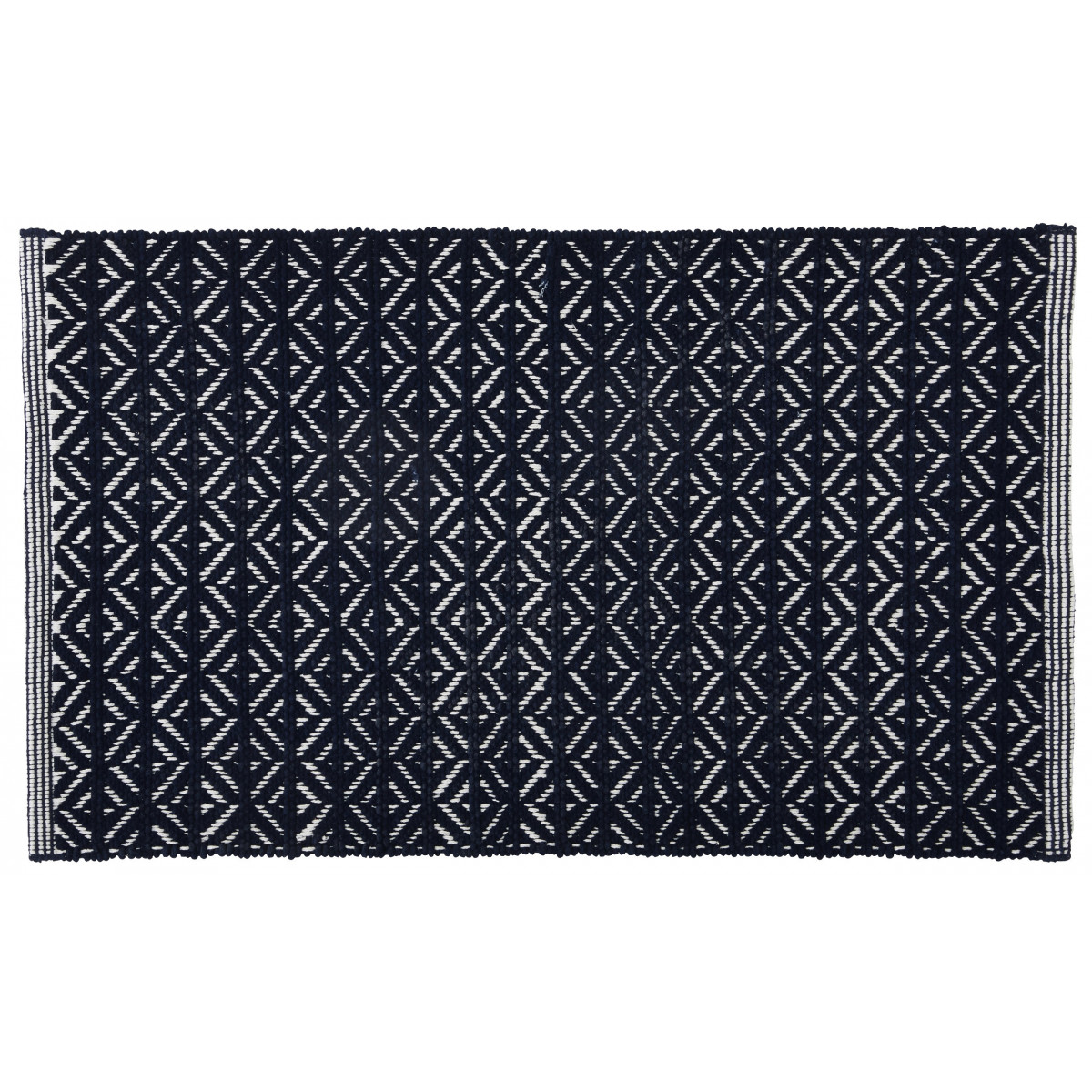 Tapis de bain fantaisie 50x80cm polycoton Mili Marine Tapis de bain fantaisie 50x80cm polycoton Mili Marine
