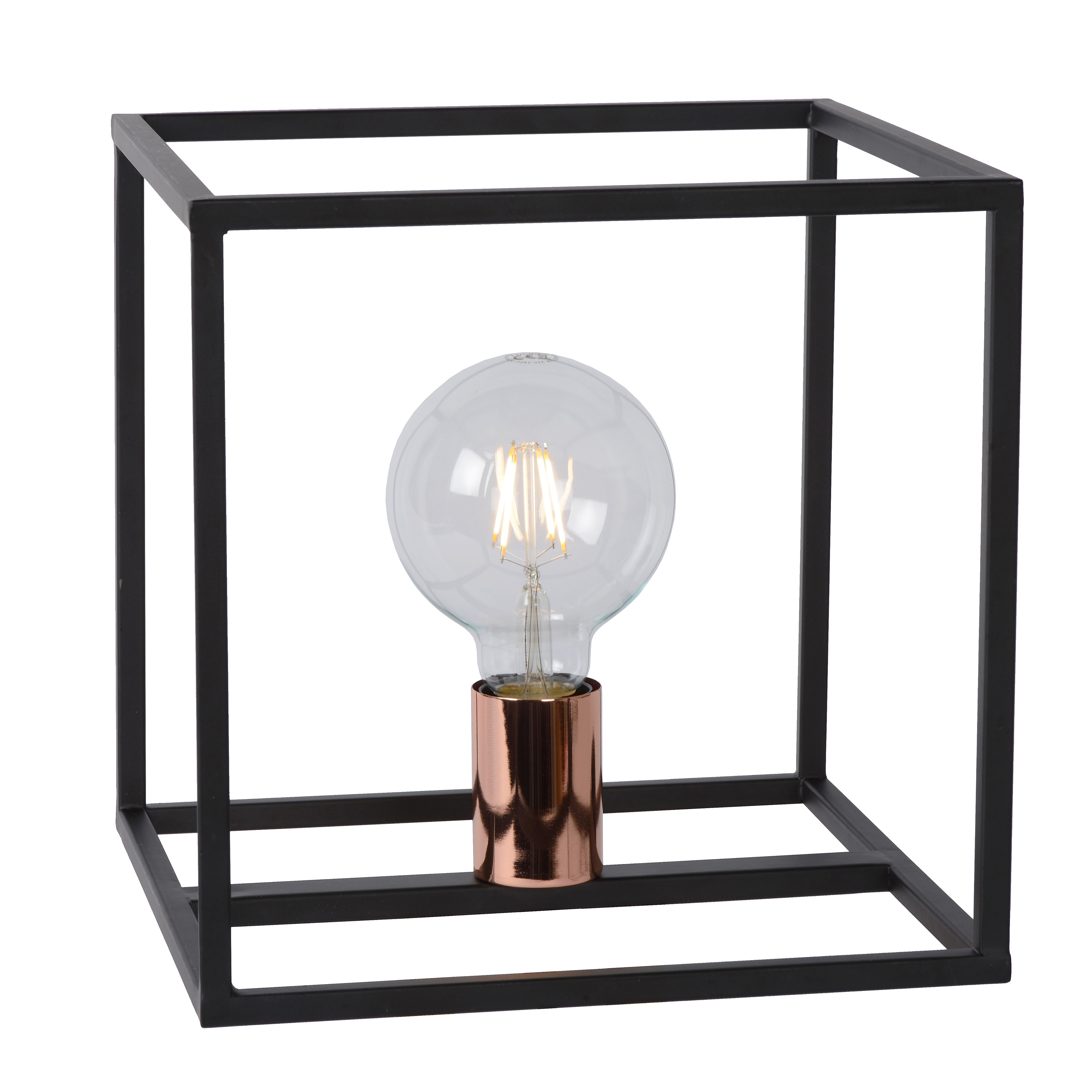 Lampe en métal noir (photo) Lampe en métal noir