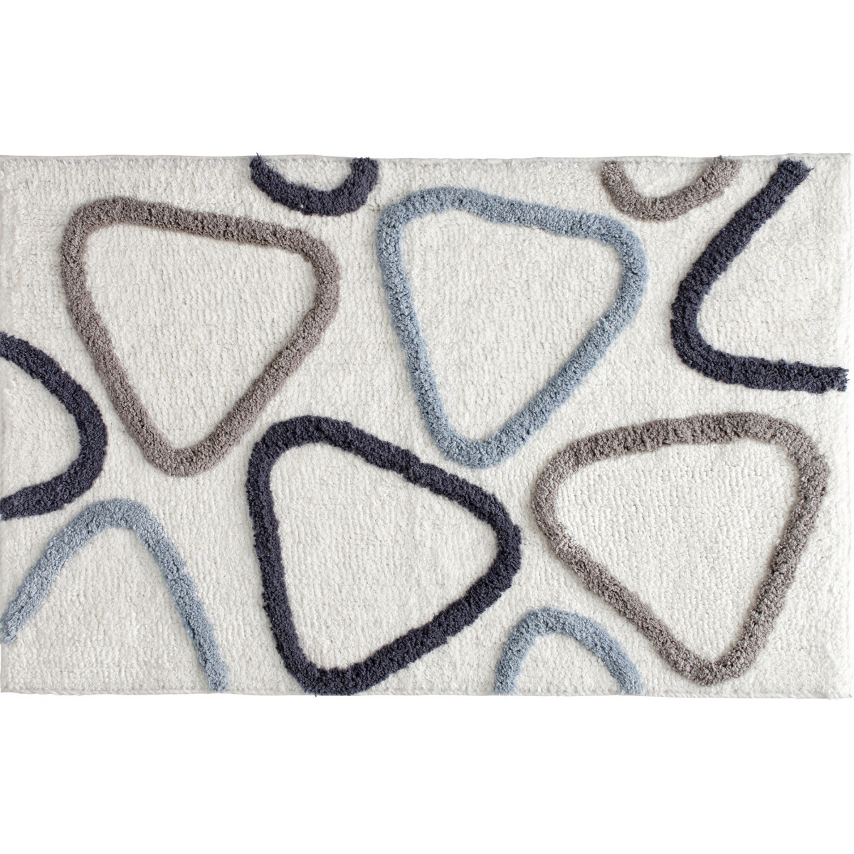 Tapis de bain fantaisie 50x80cm coton Ivoire Aster Tapis de bain fantaisie 50x80cm coton Ivoire Aster