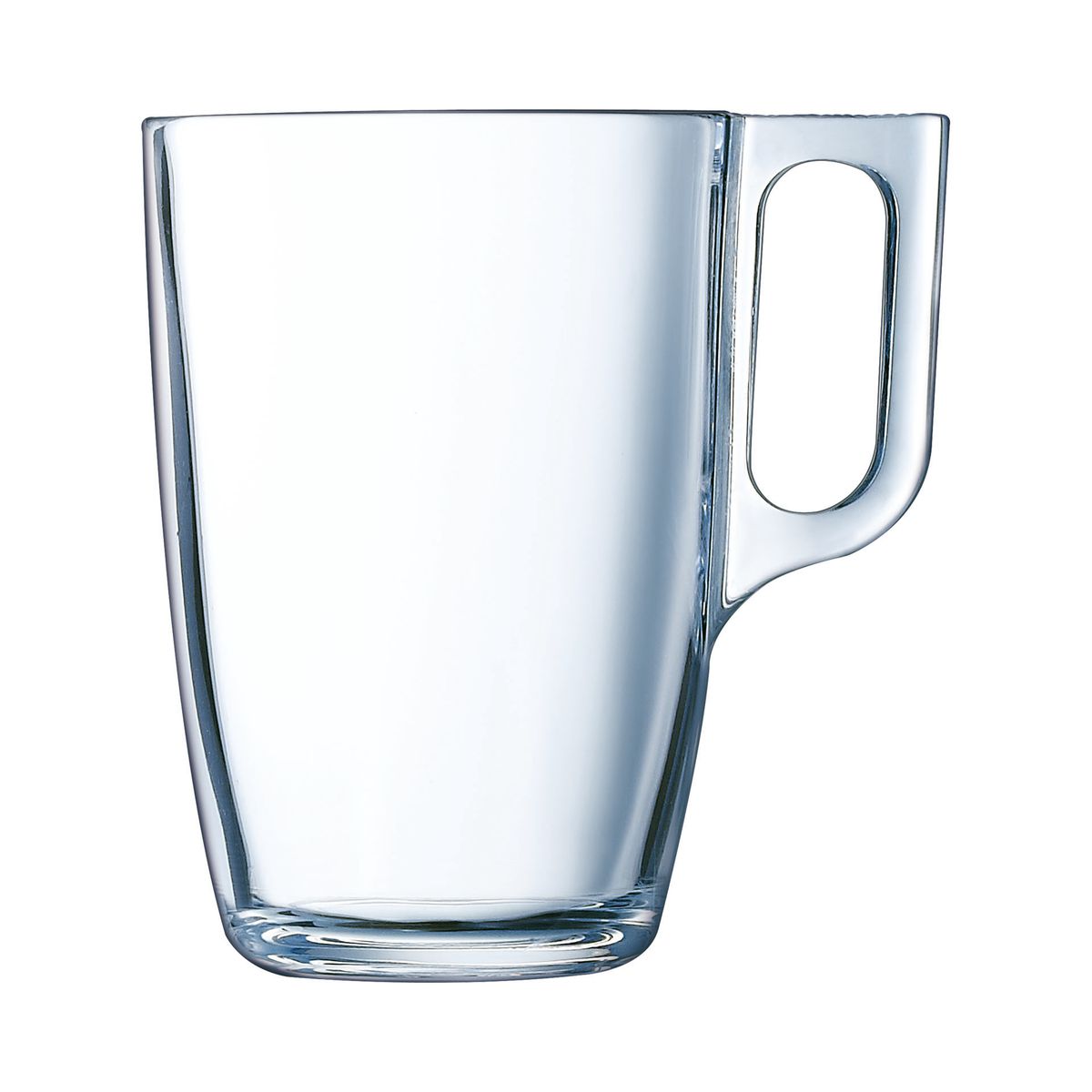 mugs verre trempé extra résistant 32cl - lot de 6