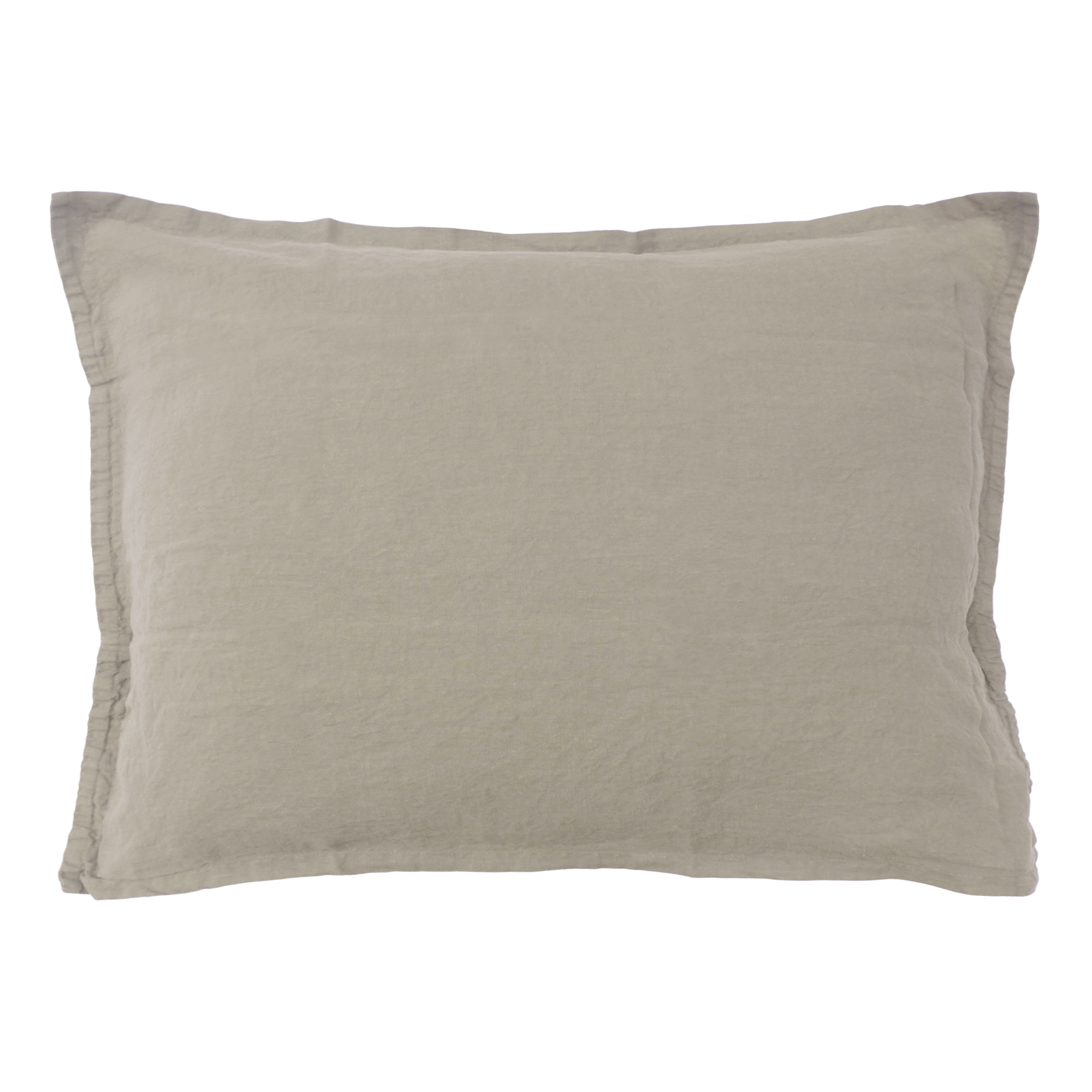 Set de 2 taies d’oreiller unies en lin lavé Lin Naturel 50x70 cm Set de 2 taies d’oreiller unies en lin lavé Lin Naturel 50x70 cm