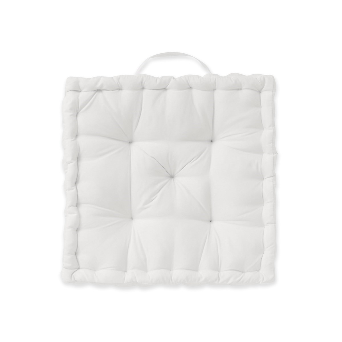 Coussin de sol en Coton Blanc 40x40 cm Coussin de sol en Coton Blanc 40x40 cm