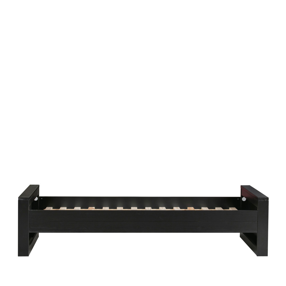 Cadre de lit en bois fsc 90x200 noir Cadre de lit en bois fsc 90x200 noir