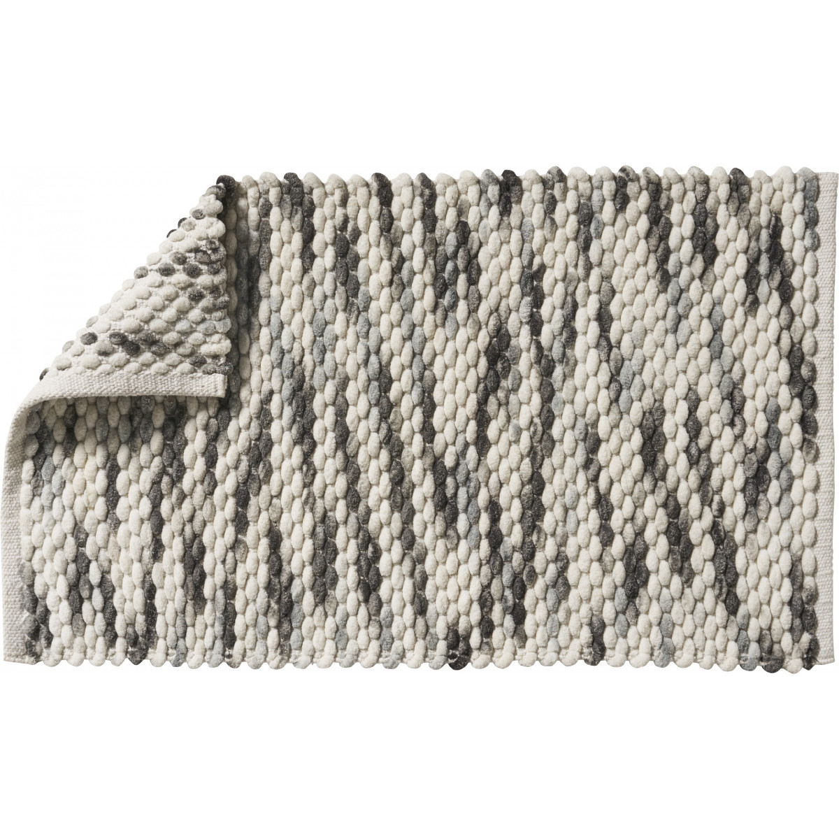 Tapis de bain fantaisie 50x80cm polycoton Gris Gaby Tapis de bain fantaisie 50x80cm polycoton Gris Gaby