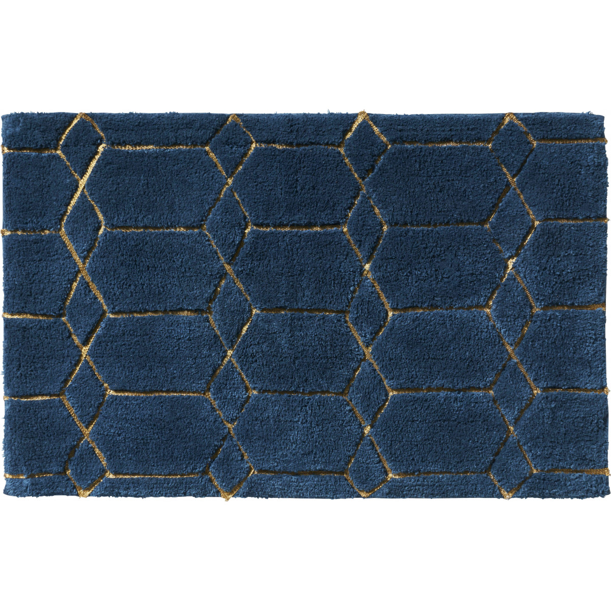 Tapis de bain fantaisie 50x80cm coton Pétrole Harvey Tapis de bain fantaisie 50x80cm coton Pétrole Harvey