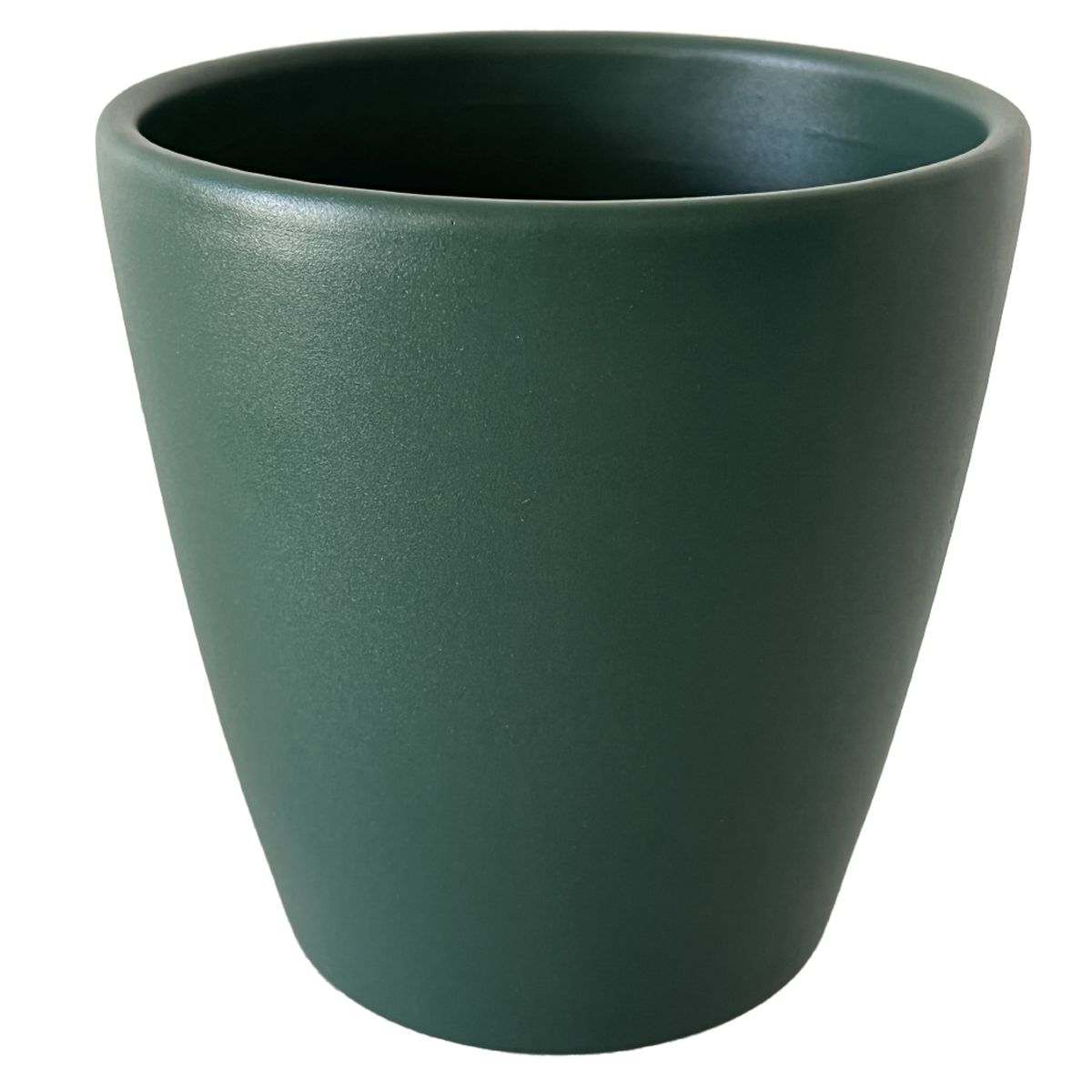 Cache pot émeraude en céramique H14cm Cache pot émeraude en céramique H14cm