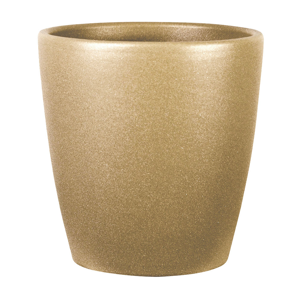 Cache pot gold en céramique H14cm (photo) Cache pot gold en céramique H14cm