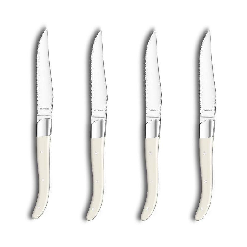 Coffret 4 couteaux steak ivoire Coffret 4 couteaux steak ivoire
