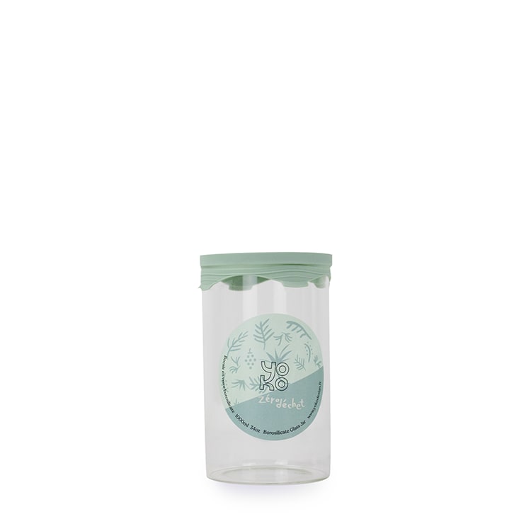 Bocal en verre avec couvercle silicone 1000 ml Bocal en verre avec couvercle silicone 1000 ml
