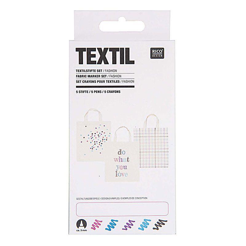 5 feutres pour textiles fluo 5 feutres pour textiles fluo