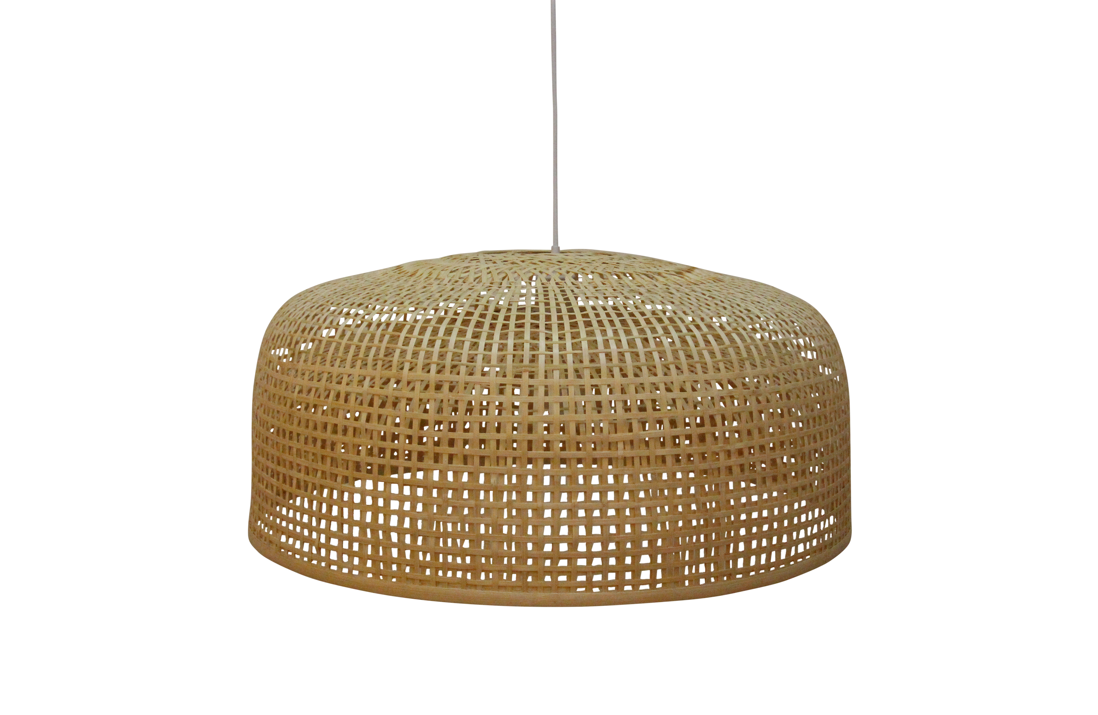 Lampe suspension de plafond bambou naturelle