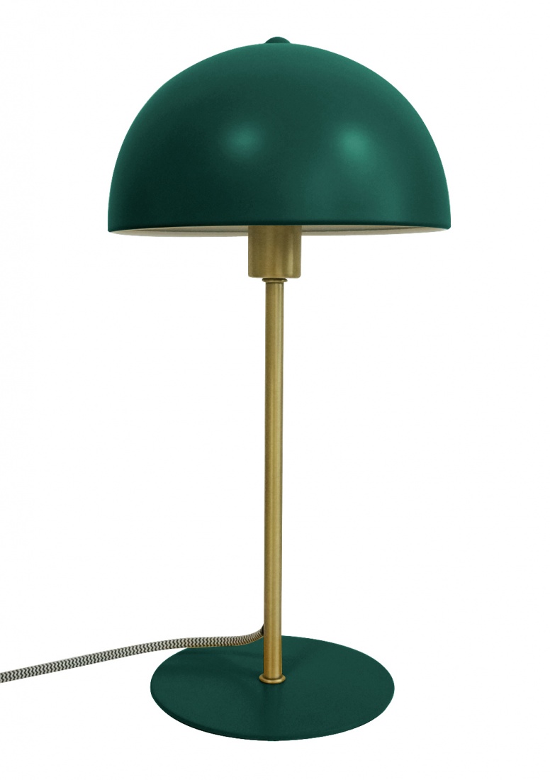 Lampe à poser champignon en métal vert