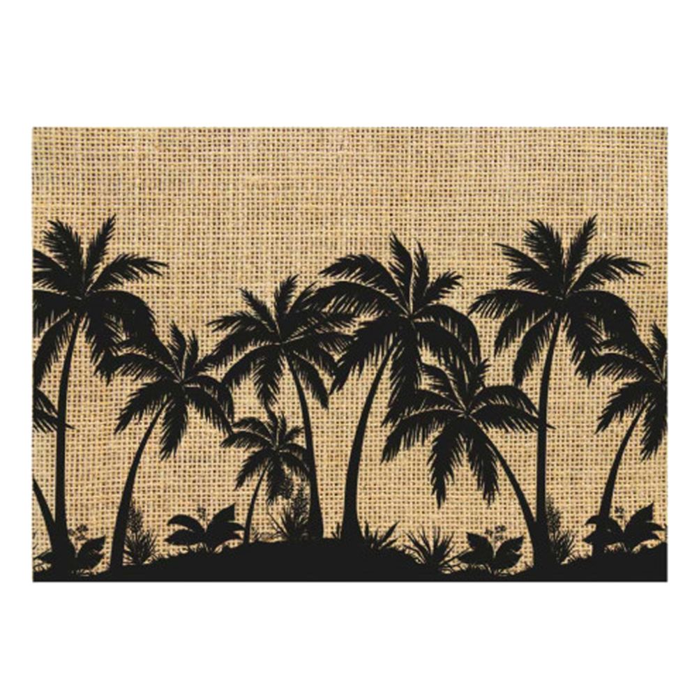 Set de table en toile de jute palmiers 42x30