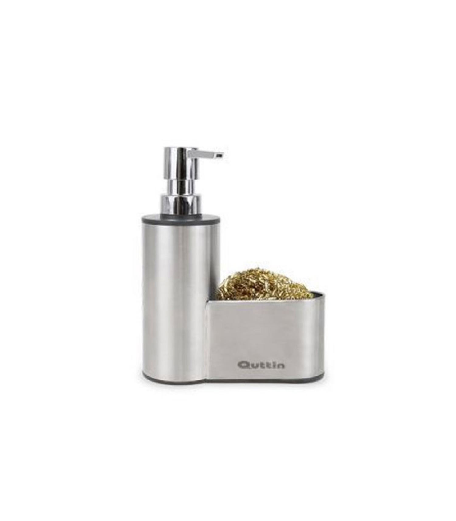 Distributeur liquide vaisselle et porte éponge en acier inoxydable (photo) Distributeur liquide vaisselle et porte éponge en acier inoxydable